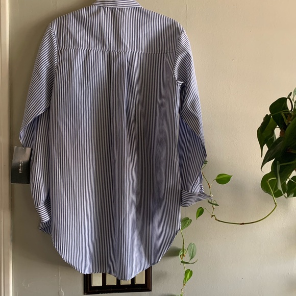 Zara basic striped button down mermaid design - Picture 4 of 4